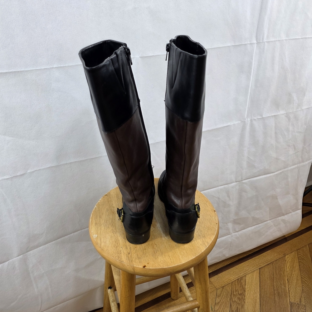 Ralph Lauren Black and Brown Ankle Boots - Picture 7 of 12
